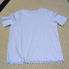 UNIQLO KIDS リブTシャツ ライトブルー 150のサムネイル