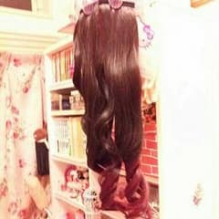 お値下げ☆ツインテールに!マジックテープタイプの部分ウイッグ２本セットのサムネイル