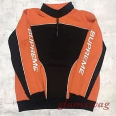 supreme AW18 ハーフジップ　黒×オレンジのサムネイル