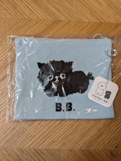 CLASKA Gallery & B.B. 猫　ニットポーチ サックス　限定品のサムネイル