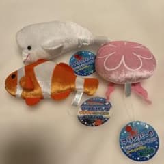 マリンパーク ぬいぐるみセット クラゲ シロイルカ クマノミ ぬいぐるみ