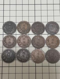 半銭銅貨 12枚 まとめ売り 古銭のサムネイル