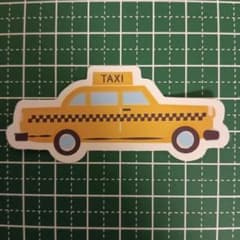 防水ステッカー タクシー 乗り物のサムネイル