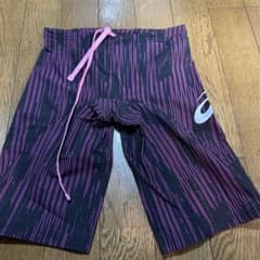asics 競泳水着 メンズ ブラック ピンクのサムネイル