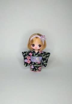 2256☆ ハンドメイド ぷちリカちゃん 服 浴衣 - メルカリ