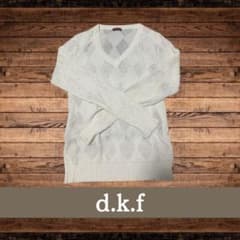 d.k.f 透かし編み Vネックセーターのサムネイル