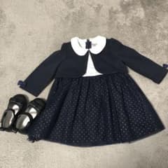 女の子 フォーマル ワンピースと靴セット　入園式のサムネイル