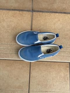 VANS キッズ スリッポン ブルーのサムネイル