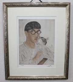 藤田嗣治 エスタンプリトグラフ「自画像 」250部限定 - メルカリ