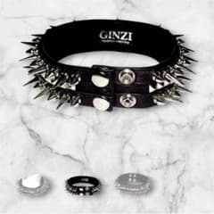 Suga-sama GINZI Leather Choker 26 Stud Choker