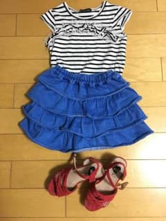 JENNI  130  Ｔシャツとスカートのセットのサムネイル