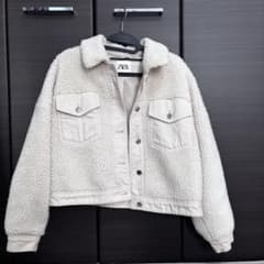 ZARA ボアデニムジャケット Sサイズのサムネイル