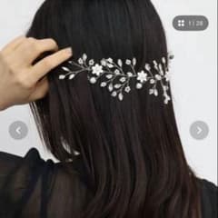 CEMO NEMO パール ビジュー フラワー ヘッドドレス ヘアピンセットのサムネイル