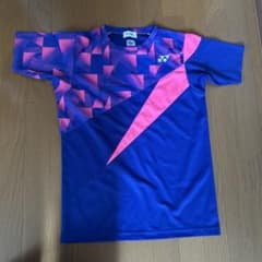 YONEX バドミントンシャツ S 青/ピンクのサムネイル