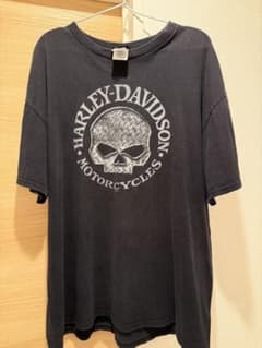 Harley-Davidson Tシャツ スカルプリント ブラック XLのサムネイル