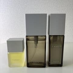 THREE スキンケア3点セット バランシング 化粧水・乳液・SQオイル 使用