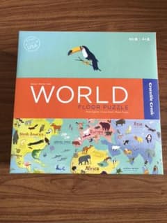 世界地図  パズル  知育玩具 おもちゃ 英語 made in USAのサムネイル
