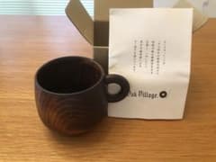 オークヴィレッジ　希少マグカップ　漆器　木製のサムネイル