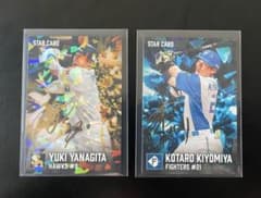 清宮/柳田　(サイン入り・無し) プロ野球チップス　4枚セットのサムネイル