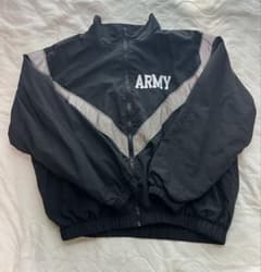 US ARMY アメリカ軍 トレーニングジャケット　ブラックのサムネイル