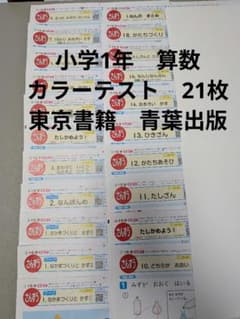 1 年生 算数 テスト 小学校 東京書籍 青葉出版 カラーテスト 小1 小学