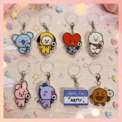 BT21 8개 세트 BTS 메지루시 매력 키링