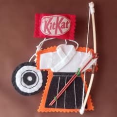 部活 応援 お守り 弓道部 マスコット フェルト ハンドメイド - メルカリ