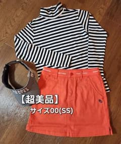 超美品】PEARLY GATES 蓄熱裏起毛スカート オレンジ 00(SS) - メルカリ