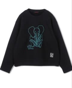 CABAN 象刺繍 クルーネックトレーナー 黒 - メルカリ