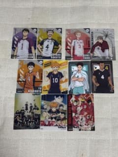 ハイキュー　カード、ステッカー(17個セット)のサムネイル