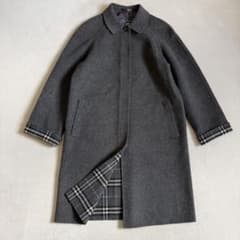 Burberrys ステンカラーコート カシミア混 ビンテージ グレー 40