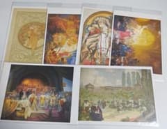 ミュシャ　ポストカード　6枚セット　まとめ売り　ブロンド