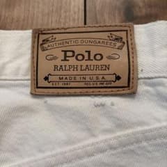 usa製POLO by Ralph Lauren 白デニム 28/36 - メルカリ