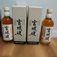 新品未開封NIKKA ウィスキー宮城峡シングルモルト500ml 2本セット箱
