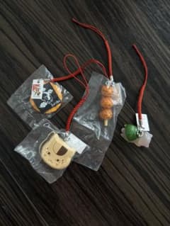 夏目友人帳 ニャンコ先生 和菓子 ストラップ 4種セット - メルカリ
