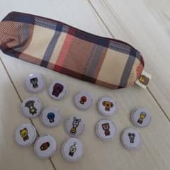 A BATHING APE BABY MILO缶バッジ13種セット ペンケース付