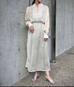 ＆g'aime アンジェム シアー ボリューム スリーブ ワンピース ロングのサムネイル