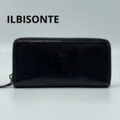 ✨極美品✨ ILBISONTE レザー 黒 ブラック 長財 ラウンドジップ - メルカリ