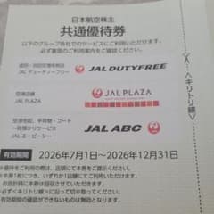 日本航空 株主共通優待券 1枚のサムネイル