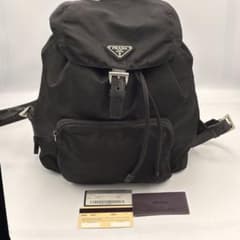 Prada vela テスート ナイロンリュック三角ロゴ 黒 B4650ギャラ付