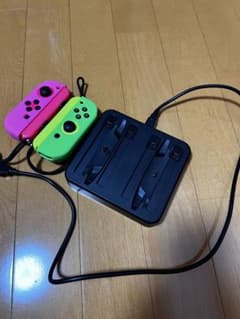 Ma2 様専用Switch　ジョイコン　グリーン　ピンク  充電器セットのサムネイル