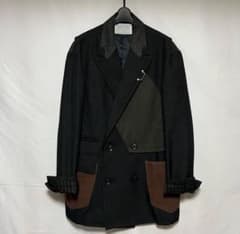 kolor18aw ジャケット パッチワーク ネイビー サイズ3のサムネイル