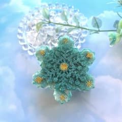 オルゴナイト　キラキラな雪の結晶　アマゾナイト　水晶 オルゴナイト 雪の結晶 アマゾナイト 水晶 - メルカリ