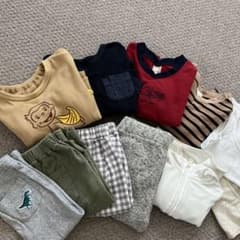 80㎝ベビーキッズ　春物セット　プティマイン　ジーユー　ユニクロ　ジョージのサムネイル