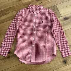 Ralph Lauren 赤チェック長袖シャツ S(8)