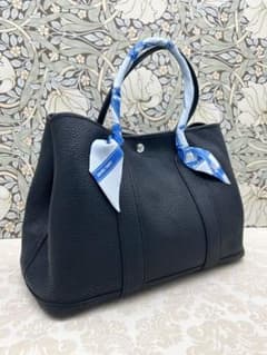 エルメス HERMES ガーデンパーティPM 黒 ネゴンダ X刻印 ノアール 