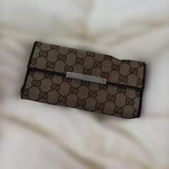 GUCCI GGキャンバス 長財布 二つ折り - メルカリ