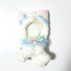 ぬい服　白猫　ぬい11センチサイズ