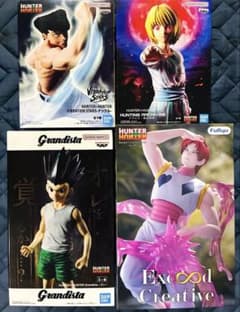 HUNTER×HUNTER 피규어 4종 곤 크라피카 히소카 너클