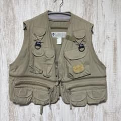 Columbia コロンビア フィッシングベスト カーキ ベージュ - メルカリ